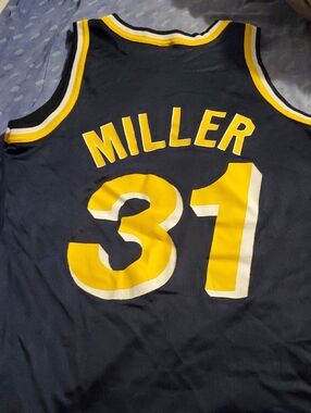 Vintage 90's Champion Reggie Miller Indiana Pacers Jersey....